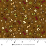 Henry Glass - Home Is Where The Dog Is II - Paw Prints, Brown