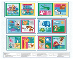 Blank Quilting - Noah & Friends - 36^ Book Panel, White