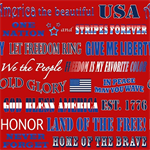 Henry Glass - American Truckers - Patriotic Phrases, Red
