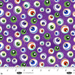 Blank Quilting - Spooky Aura Glow - Google Eyes, Purple