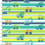 3 Wishes - Dump, Dig, and Rumble Minky - Construction Crew, Multi