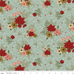 Riley Blake - Christmas Greetings - Floral, Sage
