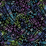 Benartex Traditions - Go With The Flow - Mosaic Flow, Black
