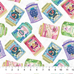 Northcott - My Cup of Tea - Tea Tins, White