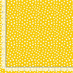 Timeless Treasures - DOT - Irregular Dots, White Dots on Yellow