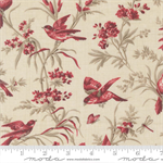 Moda - Joie De Vivre - Moineau Birds & Florals, Pearl