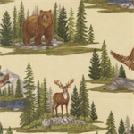 Moda - Quilting Cuddle - Northwoods Lodge - Wildlife, Natural