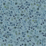 Benartex Artistry - Enchanted Florals - Buds, Azure