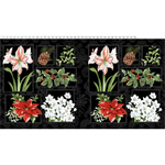 Clothworks - Holidays Remembered - 24^ Panel, Black