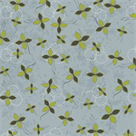 Quilting Treasures - Renewal of Hope - Floating Blossoms, French Blue