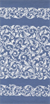 Moda - Rosie Toweling - 16^ Hemmed Edge - Scrolls, Blue