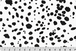 Shannon Fabrics - Cuddle Prints - Dalmation Dog, Snow/Black