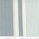 Moda - Lakeside Toweling - 18^ Hemmed Edge Woven Stripe, Silver
