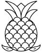 Quilting Stencil - Pineapple - 5.5^ X 8^