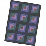 Maywood Studio - Pods - 12 Block Log Cabin Quilt - Texture Illusion, 29^ X 39^