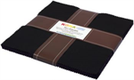 Robert Kaufman - 10^ Squares - Kona Solid, Black