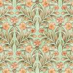 Quilting Treasures - Hedgehugs - Floral & Leaf, Sage