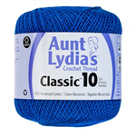 Aunt Lydia's Classic Crochet Thread - Size 10 - 350 yds; Dk Royal