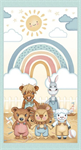 Henry Glass - Boho Buddies - 24^ Boho Buddies Panel, Yellow