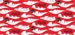 Northcott - Coca-Cola Polar Winter - 58/60^ Fleece - Scenes, Red