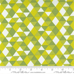Moda - Petal Power - Geometric Triangles, Grow Green