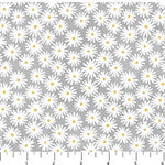Northcott - Sunny Safari - Daisy, Gray