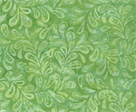 Benartex - Batiks - Bali Sorbet - Plume, Green Apple