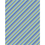 Wilmington Prints - Alpha-Bots - Diagonal Stripe, Blue/Green
