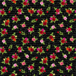 Blank Quilting - La Vie en Rose - Mini Roses, Black