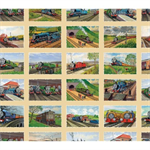 Riley Blake - Thomas & Friends - 80th Anniversary - Art Grid, Flax