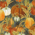 Robert Kaufman - Warm Welcome - Pumpkins, Graphite