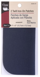 Dritz - Iron-On - Twill Patch - 5^ X 5^ 2 ct; Navy