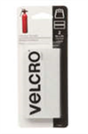 Velcro - 2^ x 4^ Adhesive Strips - Industrial Strength Heavy Duty, White