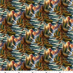 Blank Quilting - Wilderness Song - Waterfalls, Blue