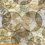 Windham - 108^ Quilt Back - World Globes, Multi