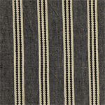 Diamond Textiles - Americana Homespuns - Wide Stripe, Cream/Black