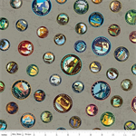 Riley Blake - National Parks - Emblems, Gray