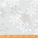 Windham - 108^ Quilt Back - Snowflakes, Light Grey