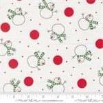 Moda - Snow Time - Tossed Snowman, Winter White