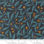 Moda - Feather and Forest Bloom - Foilage Sprouts, Midnight