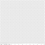 Riley Blake - Basic - Swiss Dot, Black on White