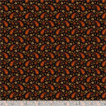 Marcus Fabrics - Midnight Cheddar - Paisley Parade, Black