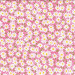 Fabric Traditions - Keepsake Calico - Packed Daisies, Pink