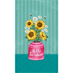 Michael Miller - Hello Sunshine - 24^ Sunflower Panel, Turquoise