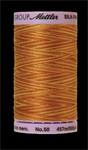 Mettler Thread - Silk Finish Variegated Cotton - 500 yd. - 50 Wt; Lions Mane