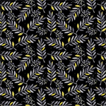 Quilting Treasures - Blissful Blooms - Sprigs, Black