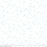 Riley Blake - Blossom, Peacock Dots on White