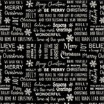 Benartex - Jingle Bell Flannel - Believe in Magic, Gunmetal