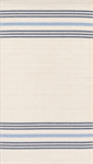 Moda - Summer Solstice Toweling - 18^ Hemmed Edge - Blue Lines, White