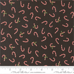 Moda - Holiday Cheer - Candy Cane, Midnight